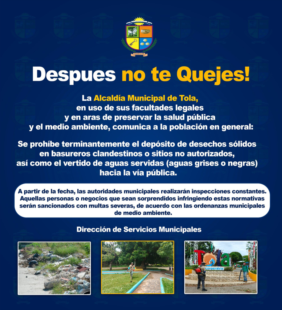  ¡Cuidemos juntos nuestro municipio! 